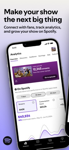 Spotify for Creators App Store screenshot 1