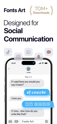 Fonts Art: Keyboard for iPhone App Store screenshot 1