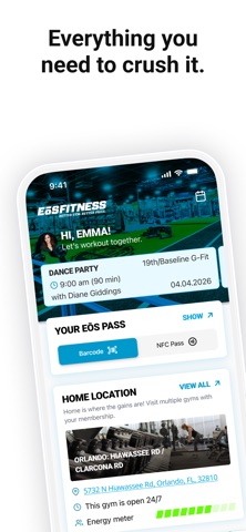 New EōS Fitness App Store screenshot 1