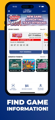 Texas Lottery Official App App Store screenshot 2