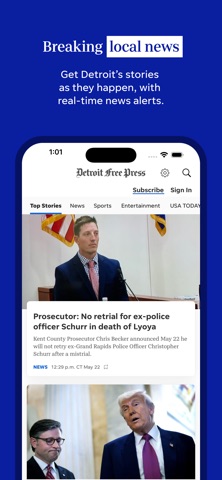 Detroit Free Press: Freep App Store screenshot 1