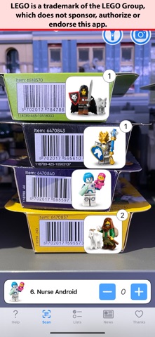 Minifig Scan App Store screenshot 1