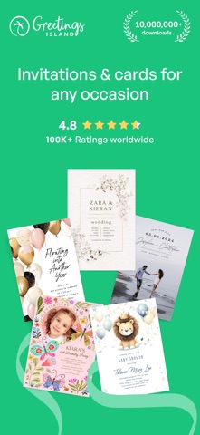 Invitation Maker: Cards & RSVP App Store screenshot 1