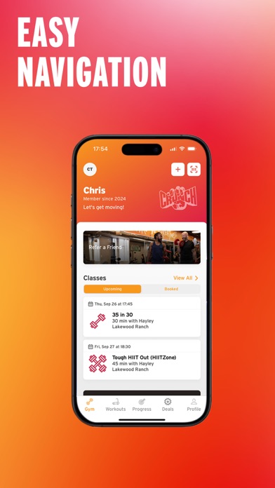 Crunch Fitness App Store screenshot 1