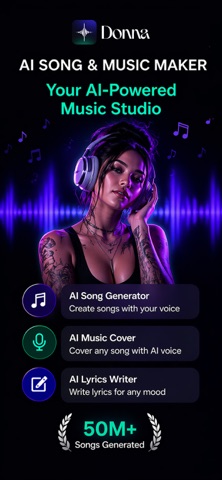Donna AI Song & Music Maker App Store screenshot 1