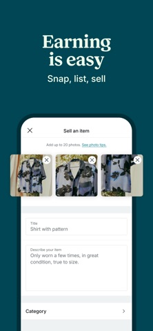 Vinted: Pre-loved marketplace App Store screenshot 2