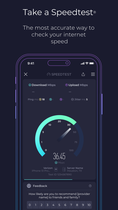 Speedtest by Ookla App Store screenshot 1