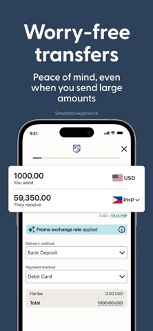 Remitly: Send money & transfer App Store screenshot 2