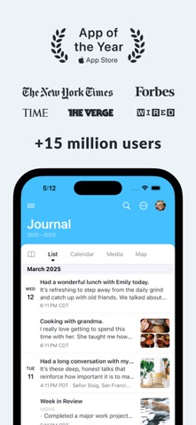 Day One: Daily Journal & Diary App Store screenshot 1