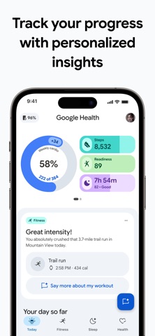 Google Health (Fitbit) App Store screenshot 1