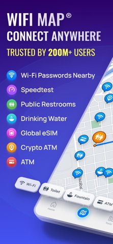 WiFi Map: Free WiFi Near You App Store screenshot 1
