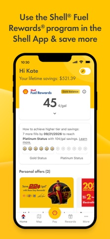 Shell: Fuel, Charge & More App Store screenshot 1