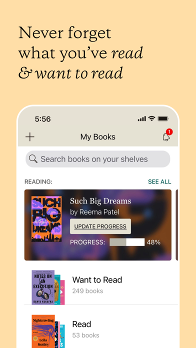 Goodreads: Book Tracker & More App Store screenshot 2