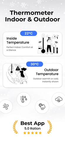 Thermometer - Indoor & Outdoor App Store screenshot 1
