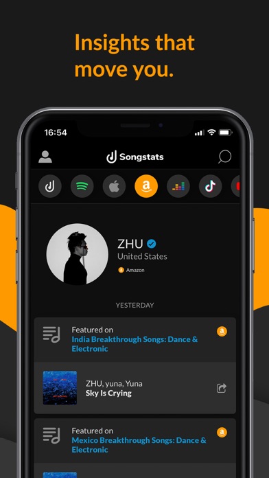 Songstats: Music Analytics App Store screenshot 2