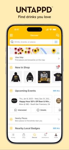 Untappd: Find Drinks You Love App Store screenshot 1