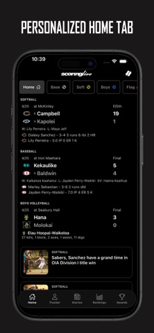ScoringLive App Store screenshot 1