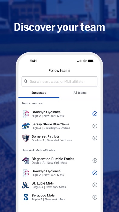 MiLB App Store screenshot 2