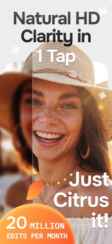 Citrus 1 Tap Photo Enhancer AI App Store screenshot 1