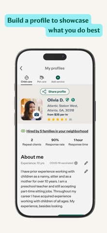 Care.com Caregiver: Find Jobs App Store screenshot 2