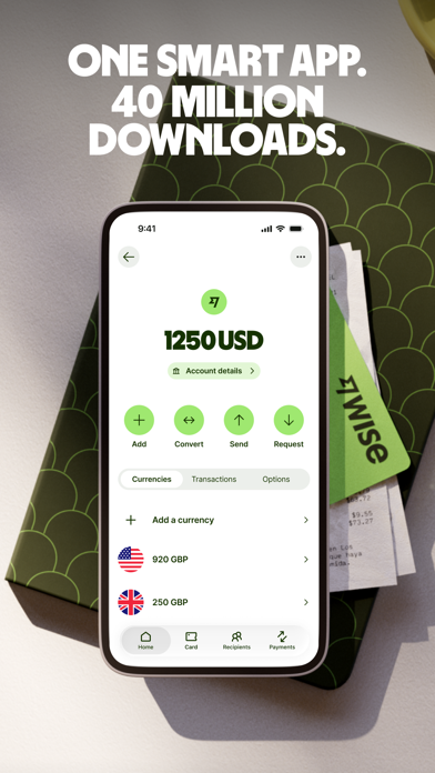 Wise: Global Money Transfer App Store screenshot 1