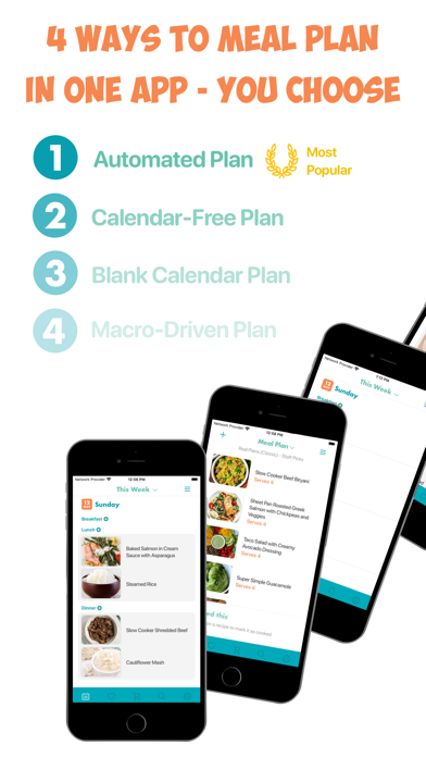 Real Plans - Meal Planner App Store screenshot 1