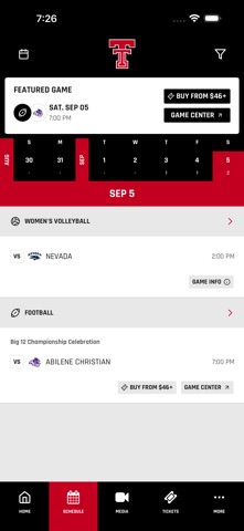 Texas Tech Red Raiders App Store screenshot 2