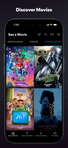 AMC Theatres: Movies & More App Store screenshot 1