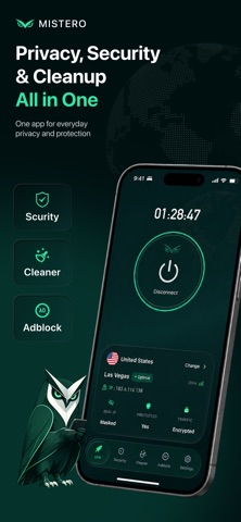 Mistero VPN: Privacy & Proxy App Store screenshot 1