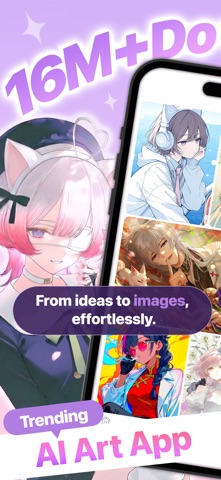 PixAI - AI Anime Art Generator App Store screenshot 1