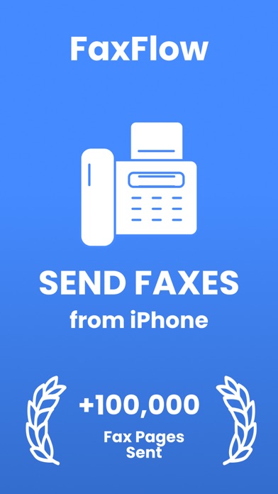 FaxFlow - Send Fax from iPhone App Store screenshot 1