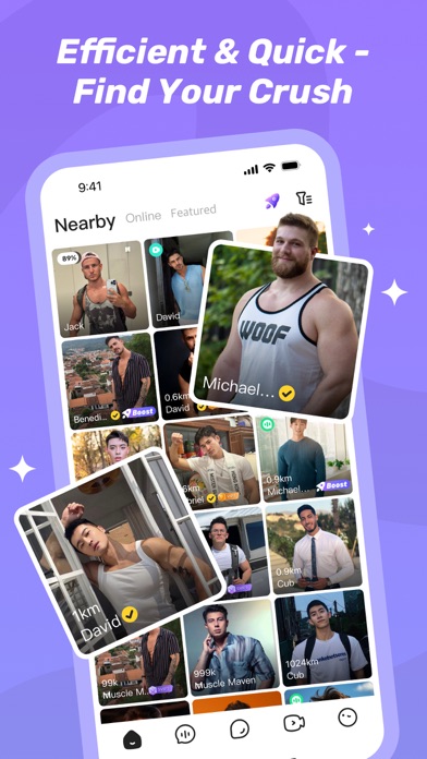 HeeSay:Blued Gay Chat & Dating App Store screenshot 2