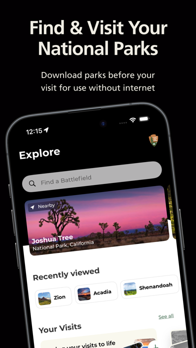 National Park Service App Store screenshot 1