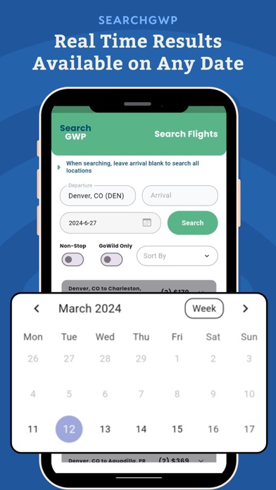 SearchGWP Go Wild Pass Flights App Store screenshot 2