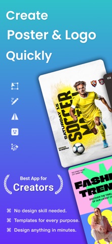 Canvas AI Logo + Poster Maker App Store screenshot 1