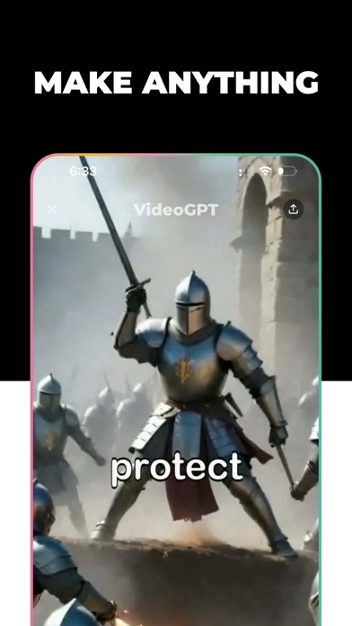 VideoGPT - AI Video Generator App Store screenshot 1
