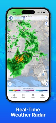 Weather Hi-Def Radar Forecast App Store screenshot 1