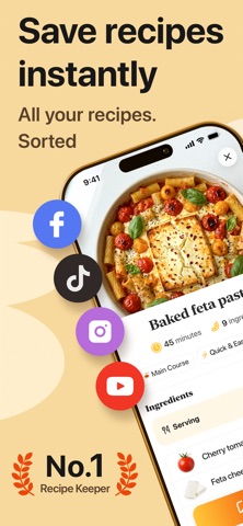Yoomla・Recipe Keeper & Planner App Store screenshot 1