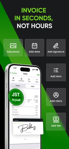 Joist: Estimate Invoice Maker App Store screenshot 2
