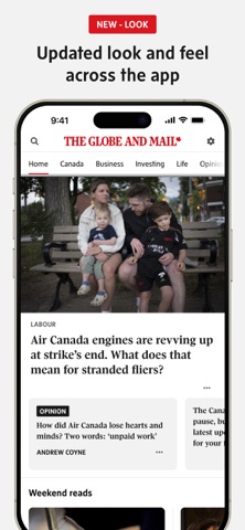 The Globe and Mail App Store screenshot 1