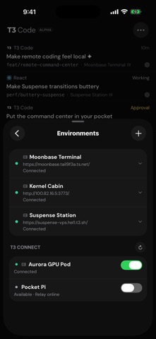 T3 Code - Remote Claude & more App Store screenshot 2