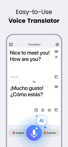 Voice Translator: AI Translate App Store screenshot 1