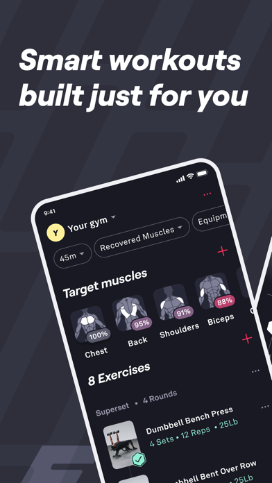 Fitbod: Gym & Fitness Planner App Store screenshot 1