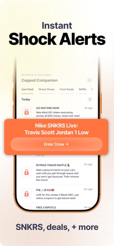 Copped: Sneaker Release Alerts App Store screenshot 2