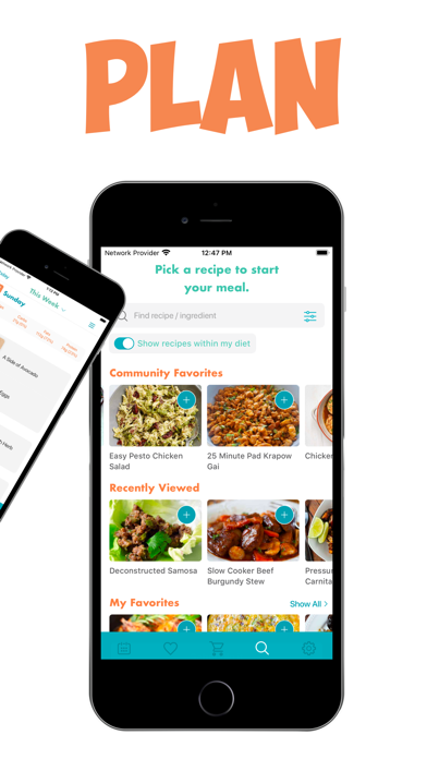 Real Plans - Meal Planner App Store screenshot 2