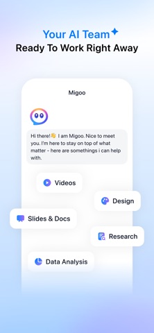 Migoo - AI Team for Every Task App Store screenshot 1