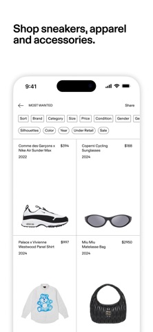 GOAT – Sneakers & Apparel App Store screenshot 1