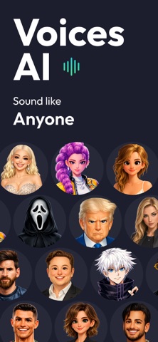 Voices AI: Change Your Voice App Store screenshot 1