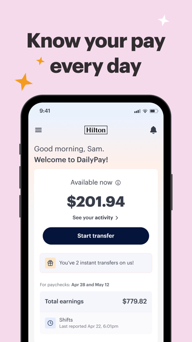 DailyPay On-Demand Pay App Store screenshot 1