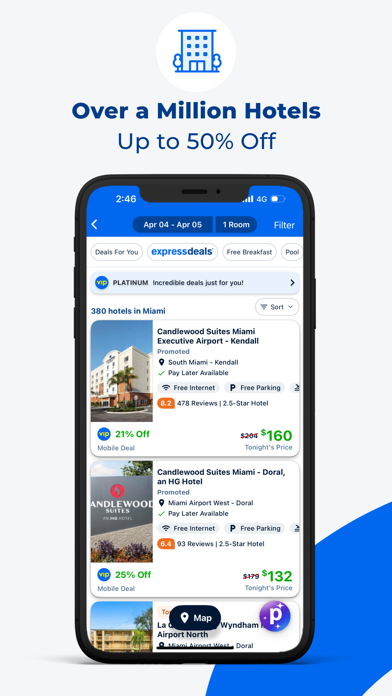 Priceline - Hotel, Car, Flight App Store screenshot 1